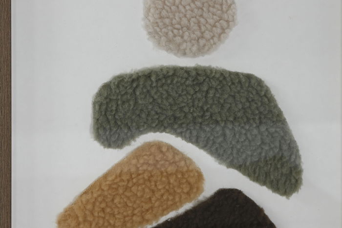 DKD Home Decor Cuadro Abstracto Beige Verde Negro Amarillo Poliester Ps 40 x 30 x 2.5 cm (2 Unidades)