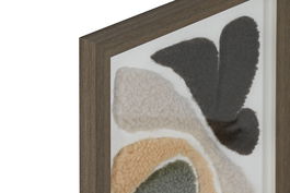 DKD Home Decor Cuadro Abstracto Beige Verde Negro Amarillo Poliester Ps 40 x 30 x 2.5 cm (2 Unidades)