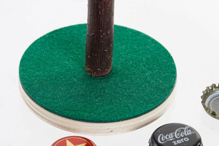 DKD Home Decor Juego Verde Marron 9.5 x 15.5 x 9.5 cm