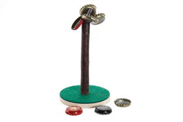 DKD Home Decor Juego Verde Marron 9.5 x 15.5 x 9.5 cm