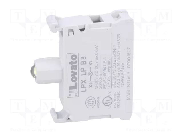 LOVATO ELECTRIC Elemento iluminador Platinum 22mm LED blanco
