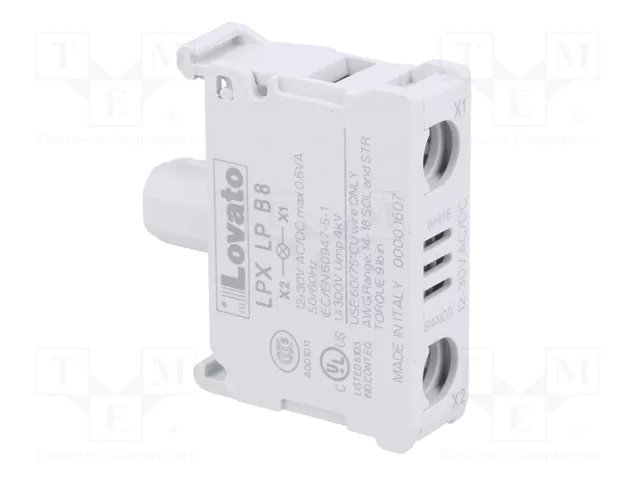 LOVATO ELECTRIC Elemento iluminador Platinum 22mm LED blanco