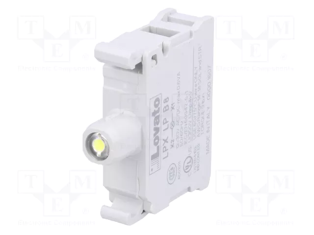 LOVATO ELECTRIC Elemento iluminador Platinum 22mm LED blanco