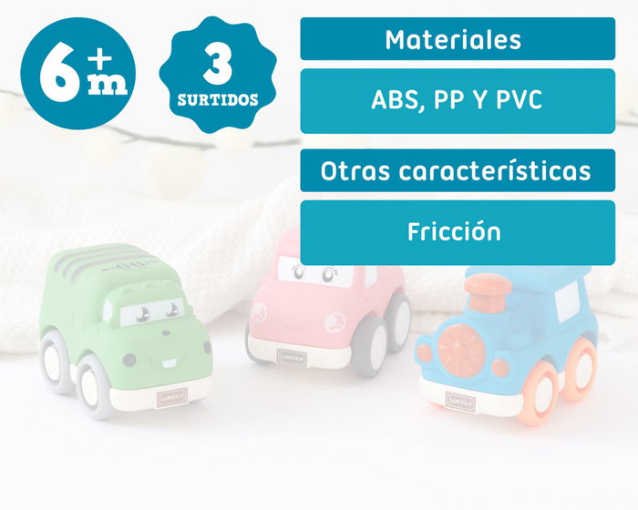 KioKids Vehículos de Fricción Coloridos