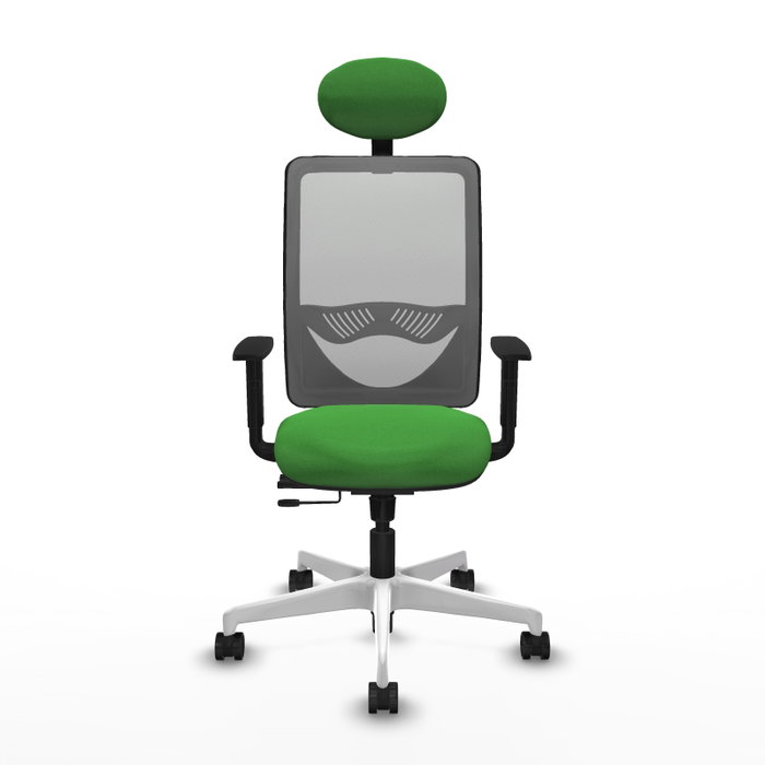 PIQUERAS Y CRESPO Silla de oficina Zulema Verde y Gris con Mecanismo Sincro/Traslack PIQUERAS Y CRESPO Silla de oficina Zulema Verde y Gris con Mecanismo Sincro/Traslack
