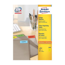 AVERY Zweckform Etiquetas 3459 amarillas 105,0 x 148,0 mm