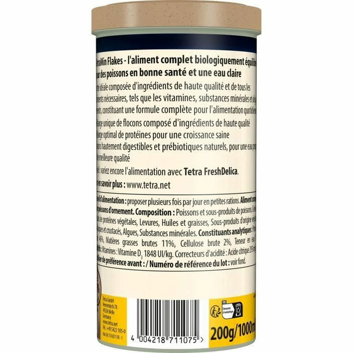 Tetra TetraMin Flakes Alimento para peces tropicales 1 L Tetra TetraMin Flakes Alimento para peces tropicales 1 L