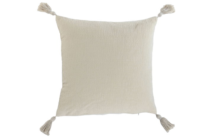 DKD Home Decor Cojin Boho Crudo 8 x 45 x 45 cm (2 Unidades)
