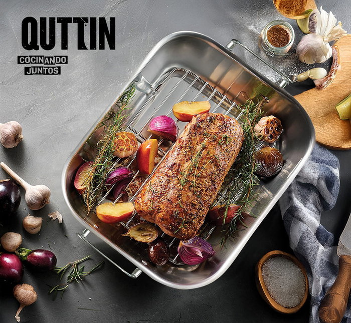 Quttin Bandeja Horno con Grill 40.7 x 31.7 cm (12 Unidades)
