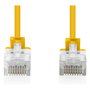 Digitus Cable de Conexión CAT 6 U-UTP Slim Patchkabel, 3 m, Amarillo