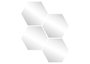 DKD Home Decor Set de 4 Espejo Cristal 0.2 x 20 x 20 cm