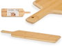 Kinvara Set de 6 Tablas de Aperitivo de Bambú con Mango 50 x 14 x 1,5 cm