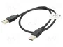 Lanberg Cable USB 2.0 USB-A a USB-A 0,5 m Negro