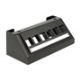 DeLOCK Keystone Multimedia Panel 6 Puertos - Panel de Conexión para Red y Multimedia de 6 Puertos, Negro (86268)