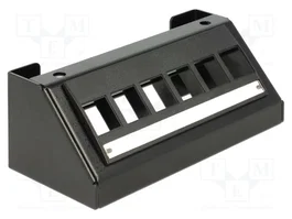 DeLOCK Panel multimedia Keystone 6 puertos negro