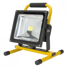 Foco Proyector LED 30W 3000Lm IP65 con Batería Recargable, Autonomía 3h, Alcance 5-12m, Ideal para Emergencias y Obras