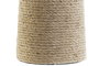 DKD Home Decor Lámpara Sobremesa Cottage Marrón Beige Cuerda Lino 30 x 63 x 30 cm (2 Unidades)
