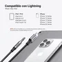 Ugreen Cable adaptador Lightning a Jack 3,5 mm 1 m Plata