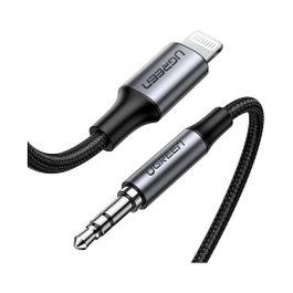 Ugreen Cable Adaptador Lightning a Jack 3,5 mm 1 m Plata