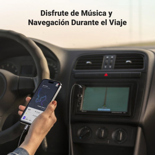 Ugreen 70509 Cable Adaptador Lightning a 3.5mm MFi Certificado, 1 Metro Color Plata, para iPhone 14/13/12/11/X/8/7, iPad, iPod (Sin Carga) Ugreen 70509 Cable Adaptador Lightning a 3.5mm MFi Certificado, 1 Metro Color Plata, para iPhone 14/13/12/11/X/8/7, iPad, iPod (Sin Carga)