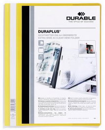 Durable Carpeta Presentación Dossier Fastener Duraplus A4 Amarillo -25 Ud-