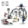 Lego 75372 Star Wars Paquete de Batalla de Soldados Clon y Droides de Batalla con Moto Speeder y Minifigura