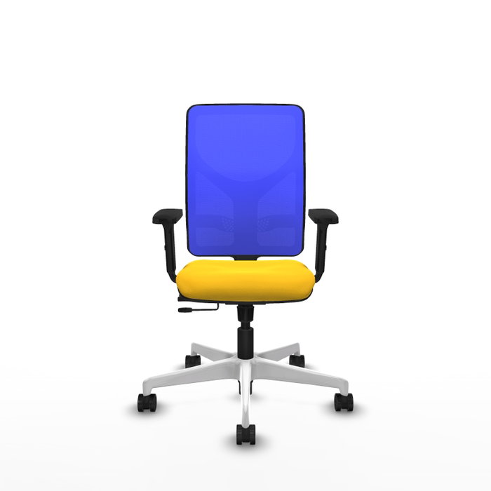 PIQUERAS Y CRESPO Silla de oficina Motilla con mecanismo Sincro/Traslack Amarillo y Azul PIQUERAS Y CRESPO Silla de oficina Motilla con mecanismo Sincro/Traslack Amarillo y Azul