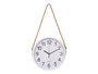 Giftdecor Reloj de Pared con Cuerda para Colgar Blanco 30 cm (Set de 8)