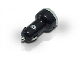 Conceptronic Cargador Dual USB para Coche 12V/24V para Tablet, Smartphone y Dispositivos USB, 2 Puertos