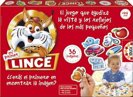 Educa 15676 Lince Mi Primer Lince Juego de Competición para Niños +2 Años Refuerza Memoria Visual y Reflejos