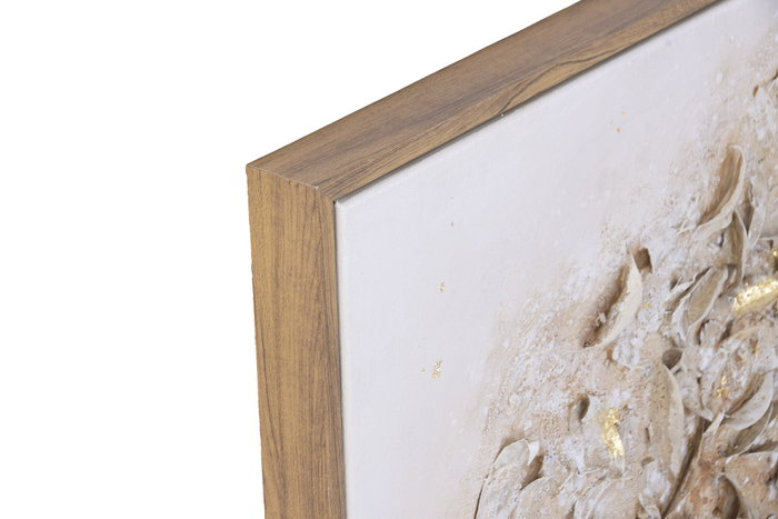 DKD Home Decor Cuadro Lienzo Árbol Pintado a Mano Beige 120x70x3,7 cm