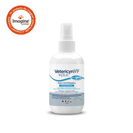 Vetericyn Plus VF Hydro-Gel Antiséptico para Heridas Veterinarias, Pulverizable, 120 ml