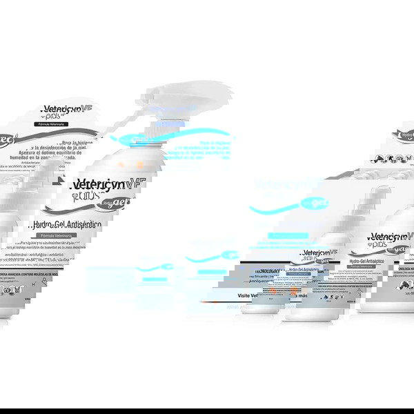 Vetericyn VF Plus Hydrogel para Heridas y Cuidado de la Piel de Mascotas, 120 ml