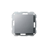 GIRA 2109130 Tapa ciega con anillo de soporte Sistema 55, Aluminio