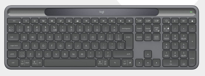 Logitech Signature Slim Solar+ K980 for Business Grafito Español