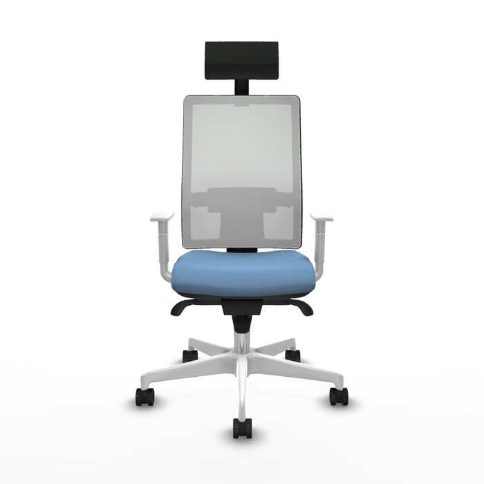 PIQUERAS Y CRESPO Silla de oficina Horna con Mecanismo Sincro, Azul cielo y Blanco PIQUERAS Y CRESPO Silla de oficina Horna con Mecanismo Sincro, Azul cielo y Blanco