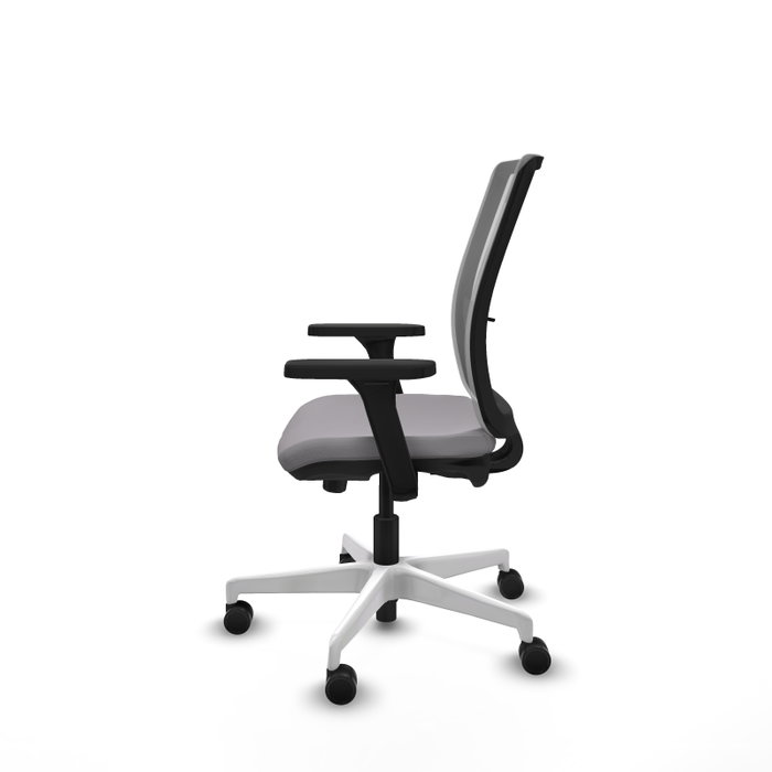 PIQUERAS Y CRESPO Silla de oficina Haches Gris con Brazos 3D PIQUERAS Y CRESPO Silla de oficina Haches Gris con Brazos 3D