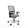 PIQUERAS Y CRESPO Silla de oficina Haches Gris con Brazos 3D