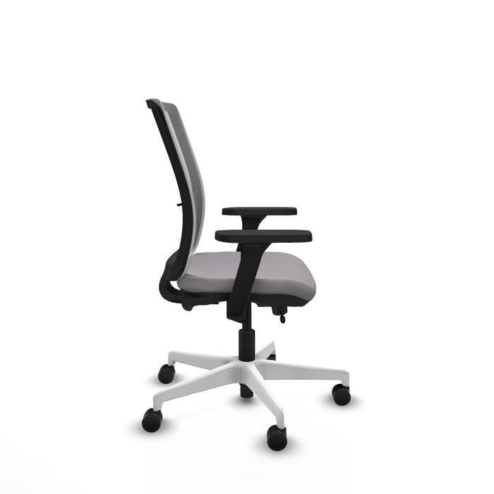 PIQUERAS Y CRESPO Silla de oficina Haches Gris con Brazos 3D PIQUERAS Y CRESPO Silla de oficina Haches Gris con Brazos 3D
