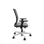 PIQUERAS Y CRESPO Silla de oficina Haches Gris con Brazos 3D