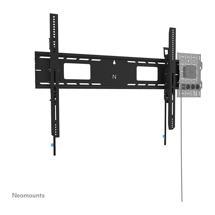 Neomounts WL35-750BL18 Soporte de pared inclinable para TV o monitor de 55" a 98" (2.49m), hasta 125kg, VESA 100x100 a 800x600, Negro
