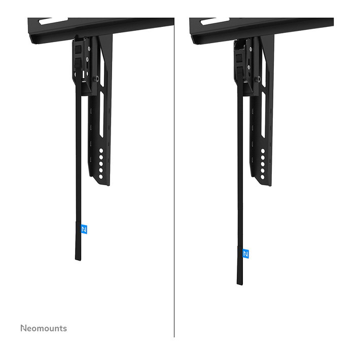 Neomounts WL35-750BL18 Soporte de pared inclinable para TV o monitor de 55" a 98" (2.49m), hasta 125kg, VESA 100x100 a 800x600, Negro