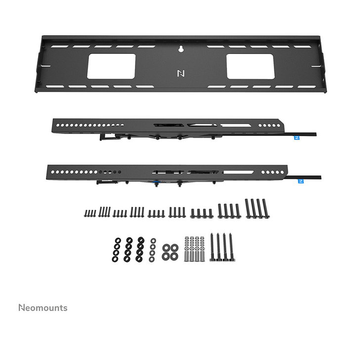 Neomounts WL35-750BL18 Soporte de pared inclinable para TV o monitor de 55" a 98" (2.49m), hasta 125kg, VESA 100x100 a 800x600, Negro