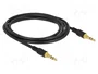 DeLOCK 85549 Cable de audio estéreo 3,5 mm macho a macho 2 m negro