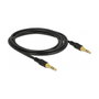 DeLOCK 85549 Cable de audio estéreo 3,5 mm macho a macho 2 m negro