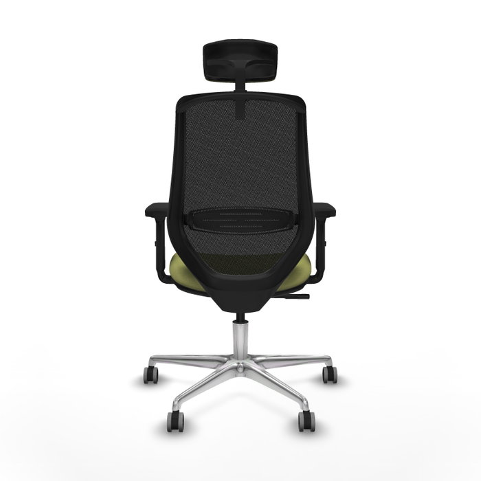 PIQUERAS Y CRESPO Silla de oficina Mardos con mecanismo Sincro, Verde oliva y Negro