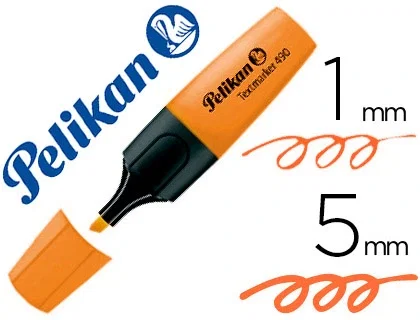 PELIKAN Textmarker 490 Naranja (Set de 10)