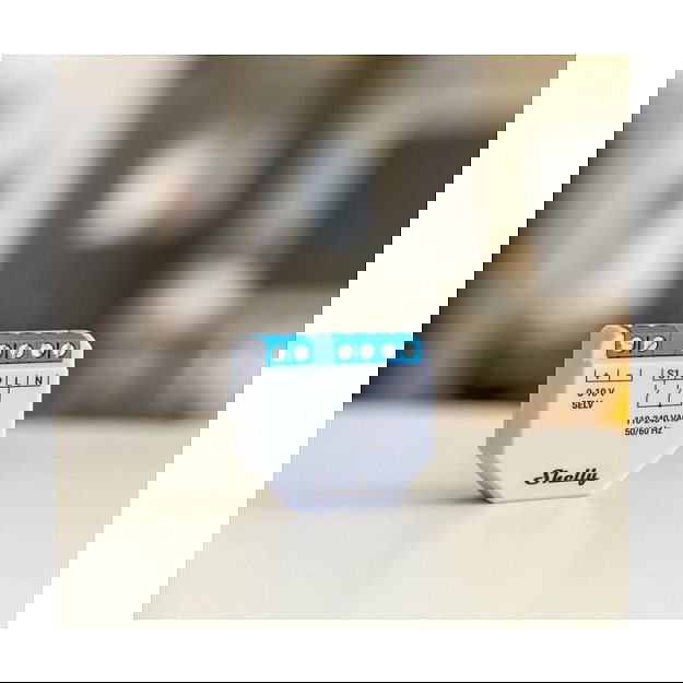 Shelly Plus 0-10V Regulador de Intensidad (Dimmer) Integrado Inalámbrico IEEE 802.11b/g/n, 110-240V, 30-50m de Rango, Color Azul y Gris