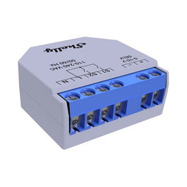 Shelly Plus 0-10V Regulador de Intensidad (Dimmer) Integrado Inalámbrico IEEE 802.11b/g/n, 110-240V, 30-50m de Rango, Color Azul y Gris