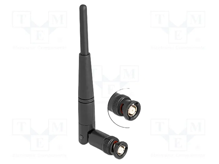DeLOCK Antena WiFi 2,4 GHz 90737 con conector BNC y 2 dBi